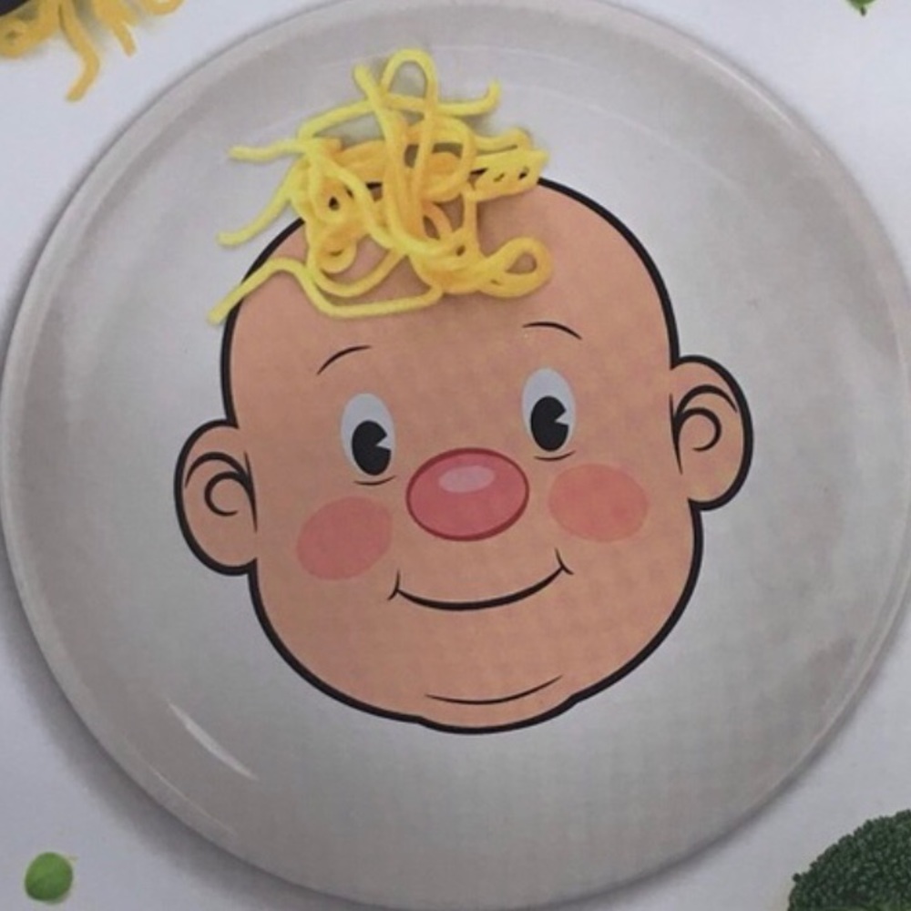 Fred Plays With His Food Plate